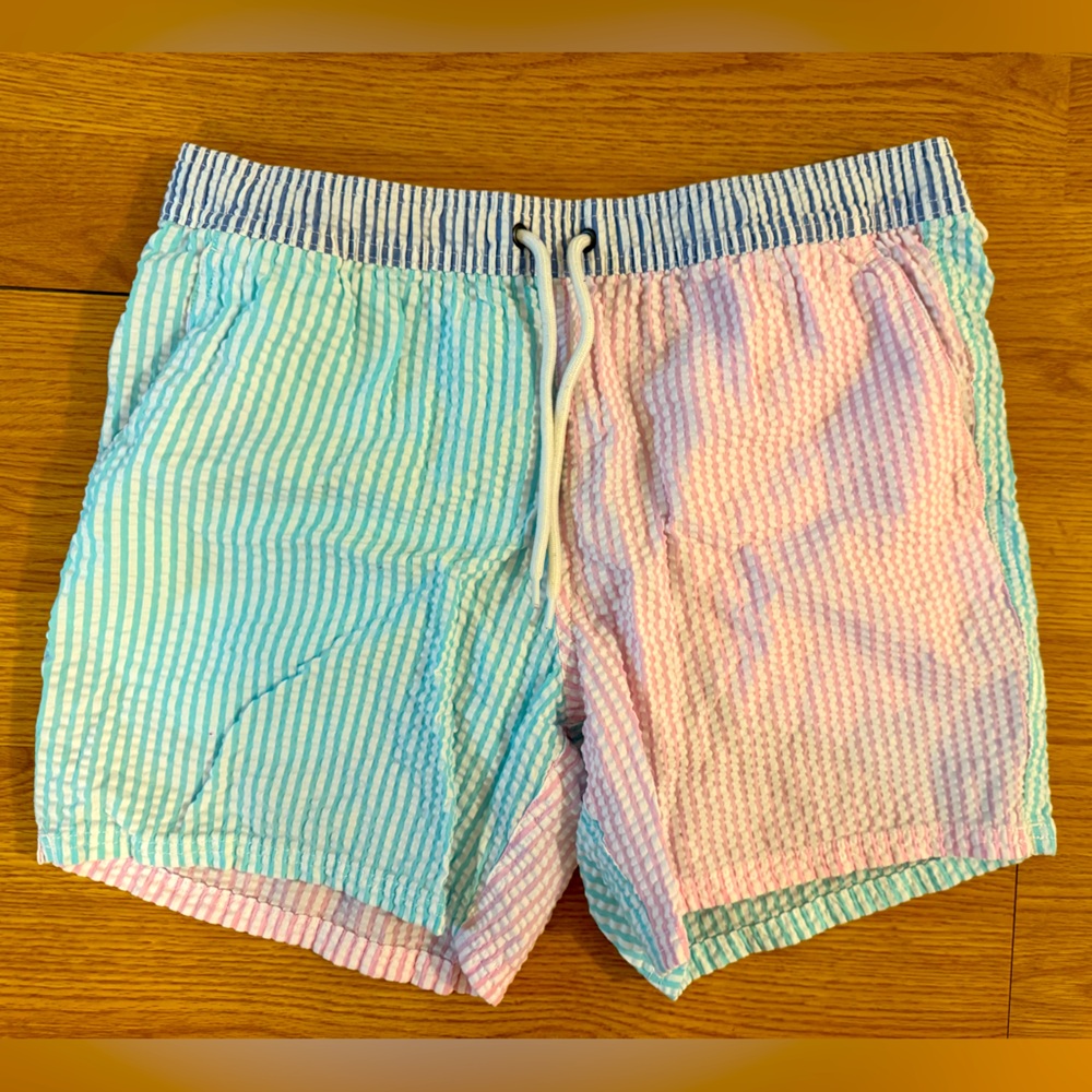 J. Crew Seersucker Bathing Trunk